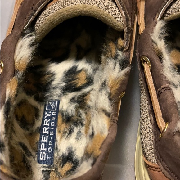 Brown leopard sperrys - Picture 3 of 7